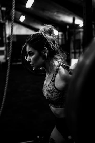 Person performing strength exercise